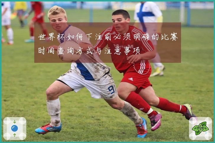 世界杯如何下注前必须明确的比赛时间查询方式与注意事项